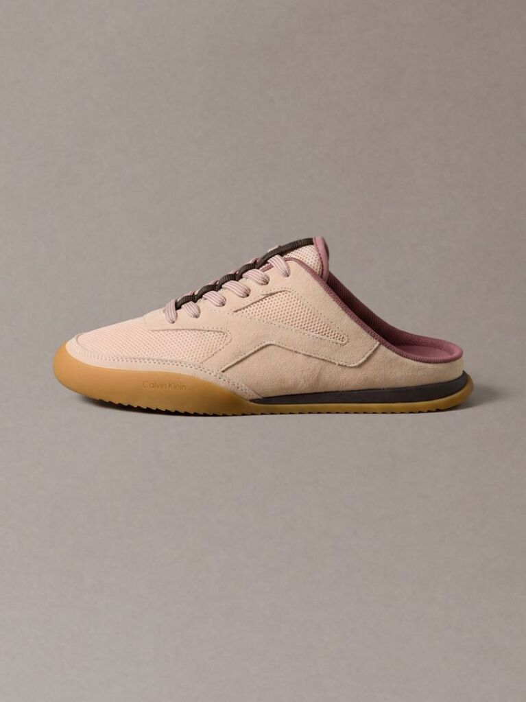 Orange CK KAYLA - Suede Mule Runners  Women