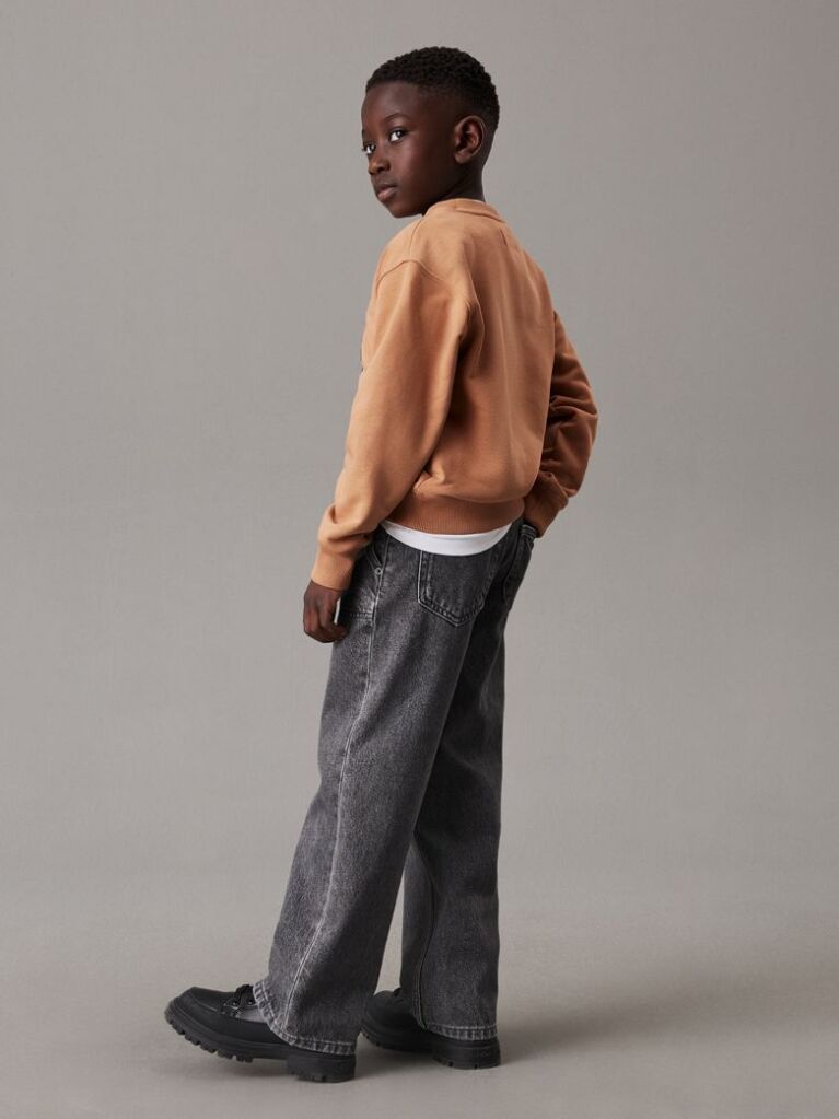 Orange Relaxed Logo Sweatshirt  Boys