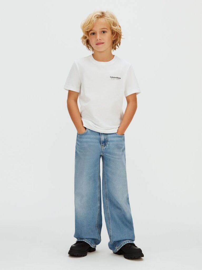 Λευκό Βαμβακερό T-shirt  Αγόρι