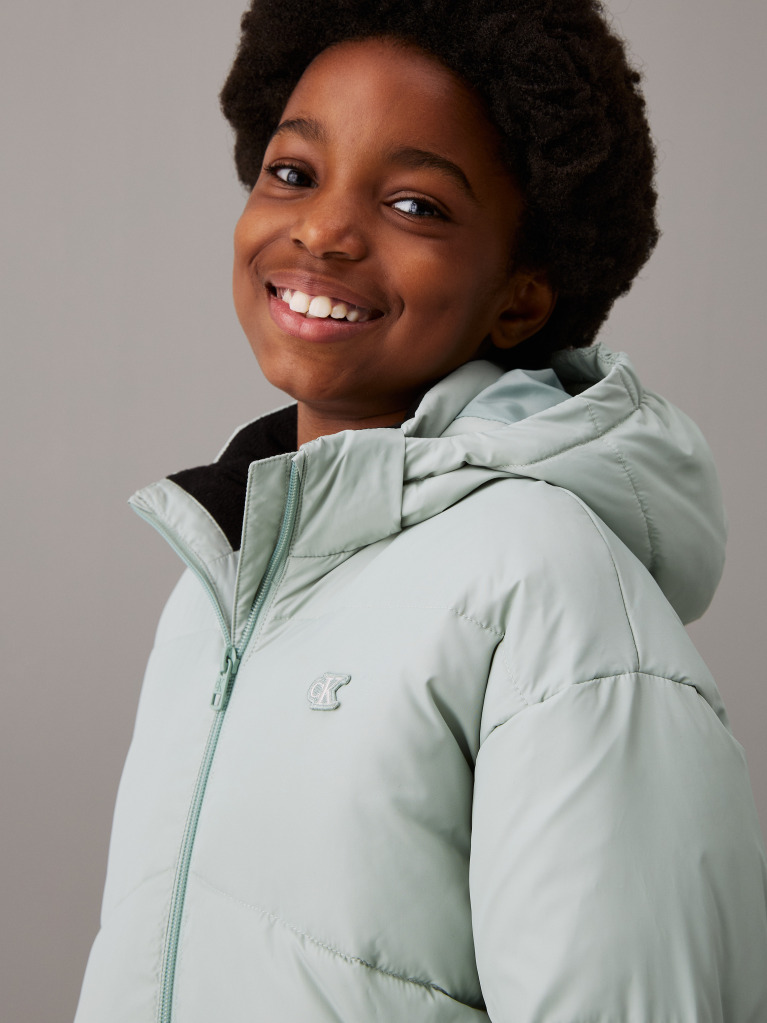 Green Puffer Jacket  Girls