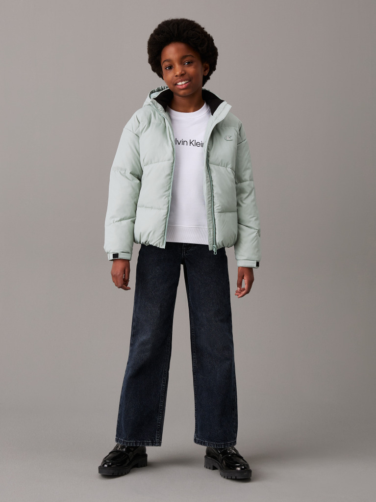 Green Puffer Jacket  Girls