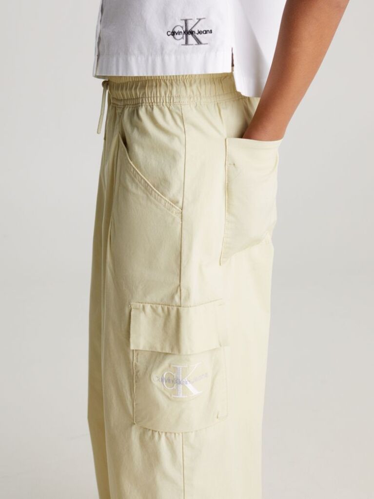 Green Wide Leg Cargo Pants  Girls