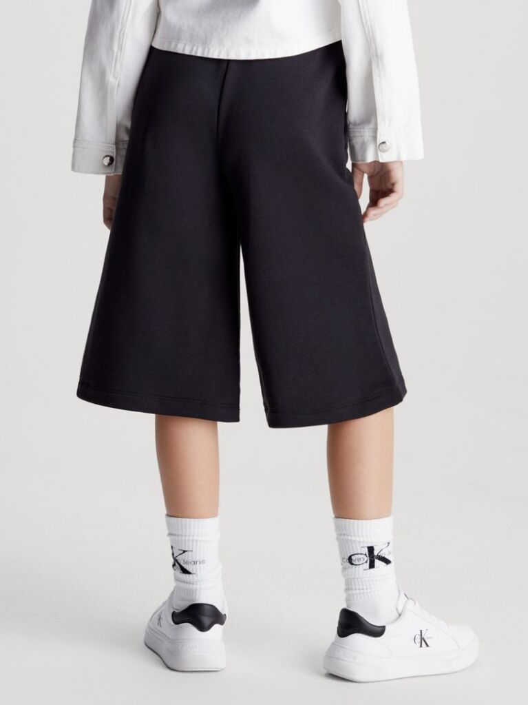 Black CK Logo Culotte Sweatpants  Girls