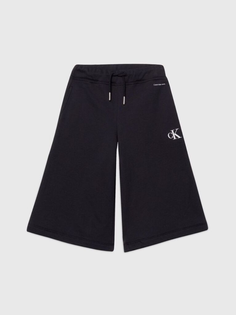 Black CK Logo Culotte Sweatpants  Girls