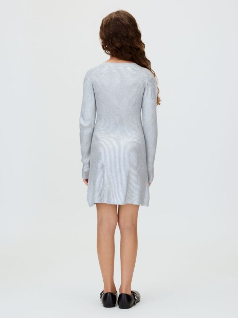 Silver Silver Coated Dress  Girls