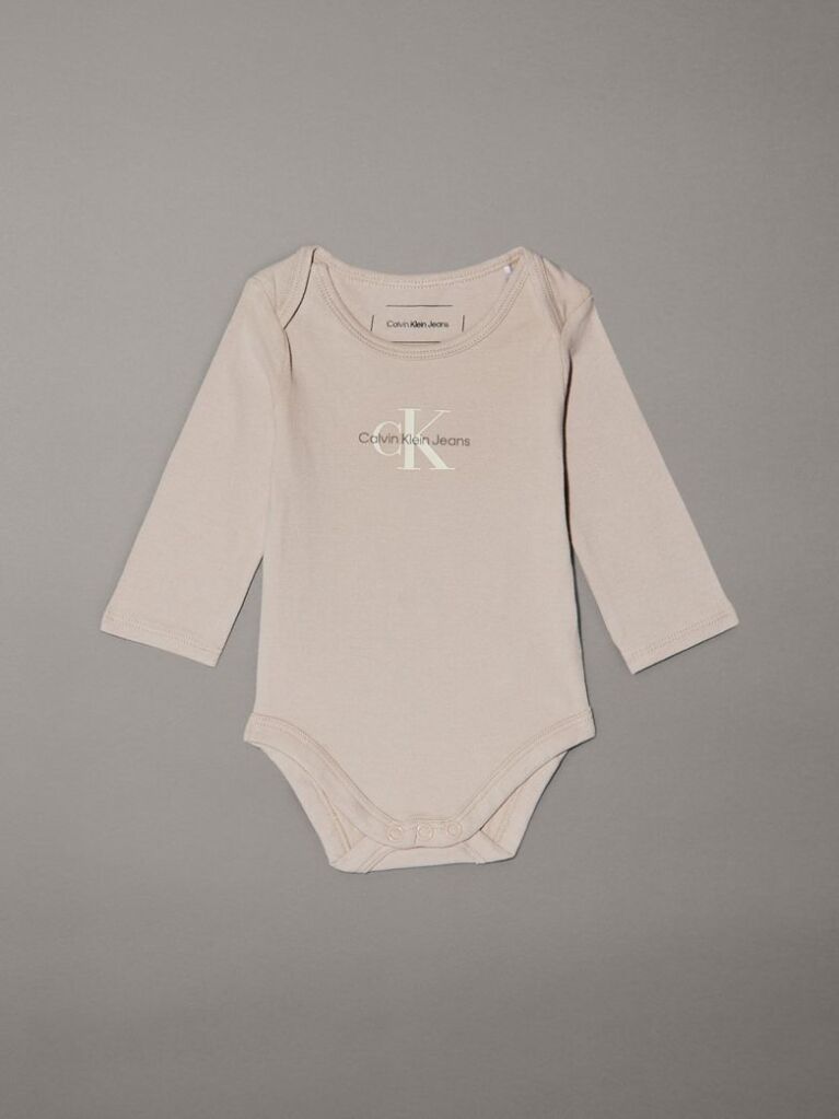 Grey Newborn Logo Bodysuit  Newborn