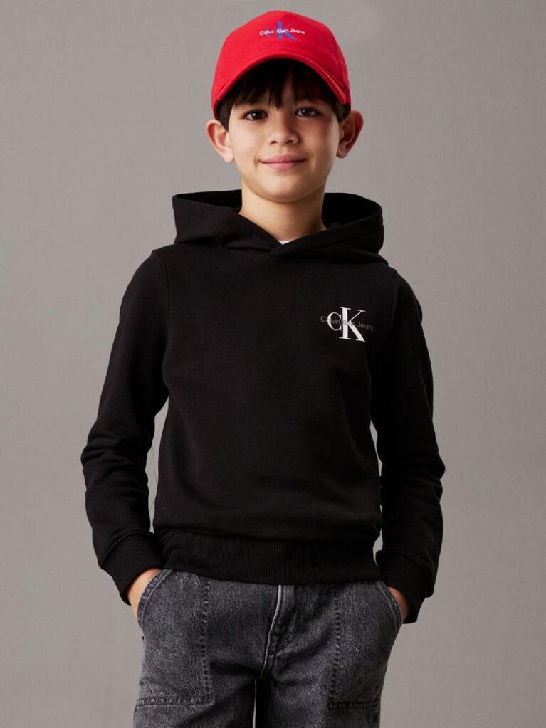 Μαύρο Unisex Βαμβακερό Hoodie  Παιδικό Unisex