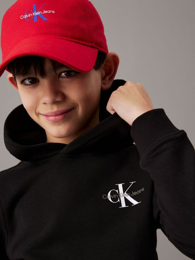 Μαύρο Unisex Βαμβακερό Hoodie  Παιδικό Unisex