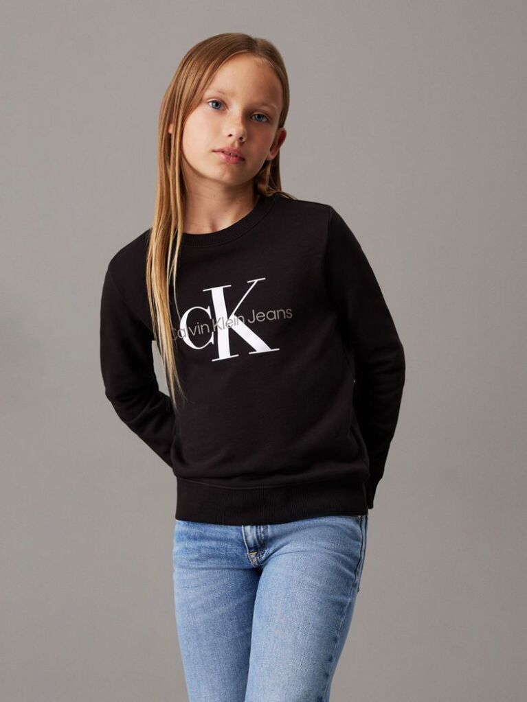 Μαύρο Unisex Φούτερ Με Λογότυπο  Παιδικό Unisex