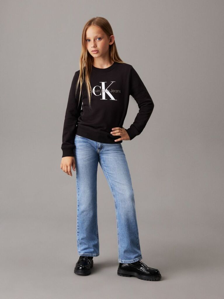Μαύρο Unisex Φούτερ Με Λογότυπο  Παιδικό Unisex