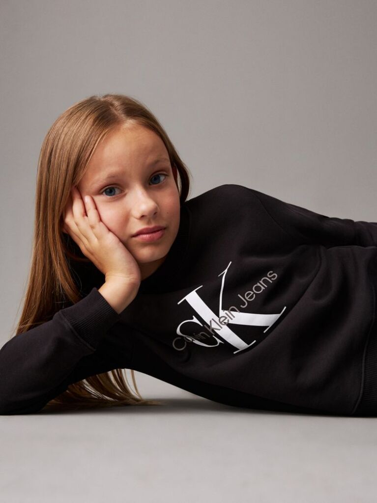 Μαύρο Unisex Φούτερ Με Λογότυπο  Παιδικό Unisex