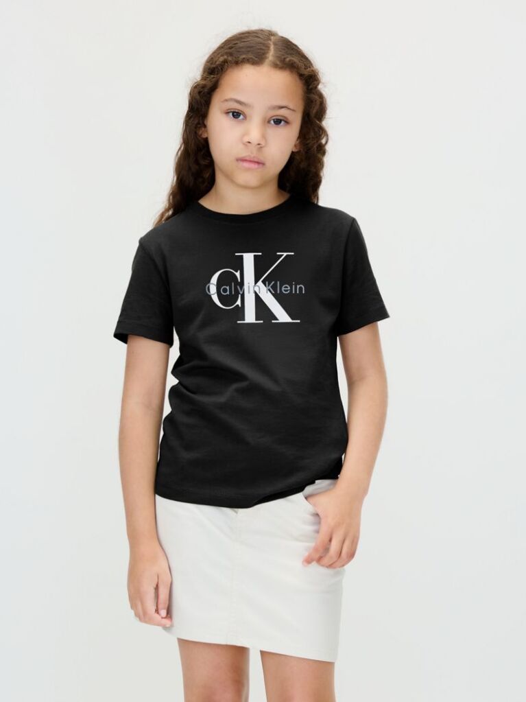Μαύρο Παιδικό T-shirt Με Λογότυπο  Παιδικό Unisex