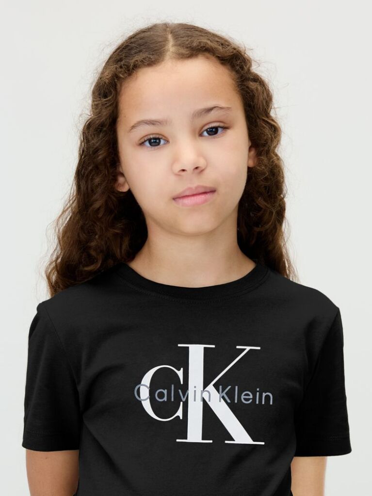 Μαύρο Παιδικό T-shirt Με Λογότυπο  Παιδικό Unisex