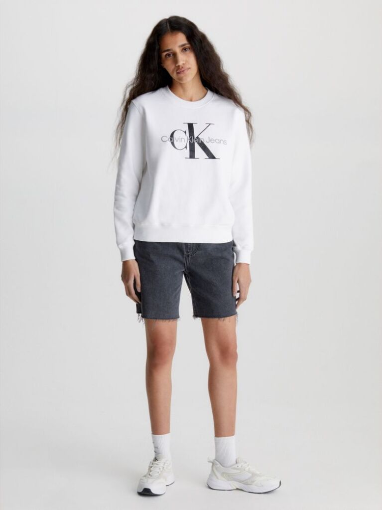 White Monogram Sweatshirt  Women