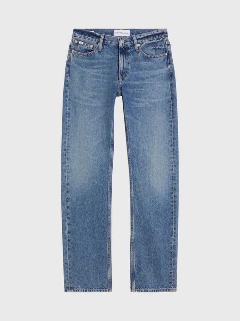 Denim Τζιν Με Χαμηλή Μέση Σε Ίσια Γραμμή  Γυναίκα