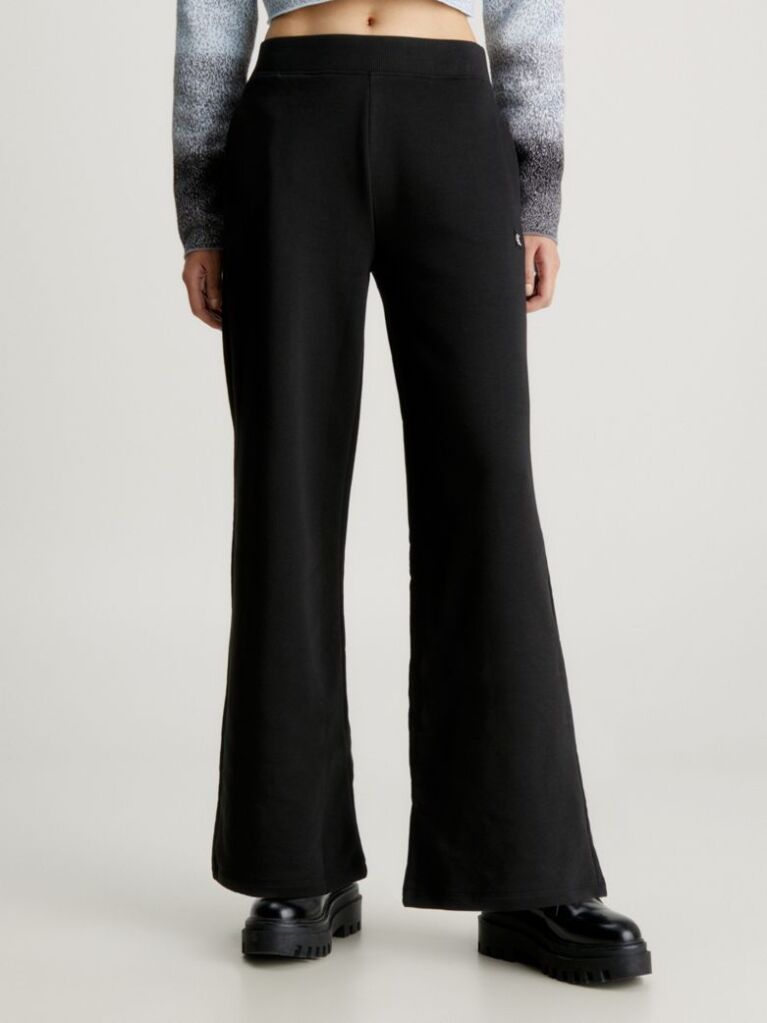 Black Relaxed Cotton Terry Joggers  Women