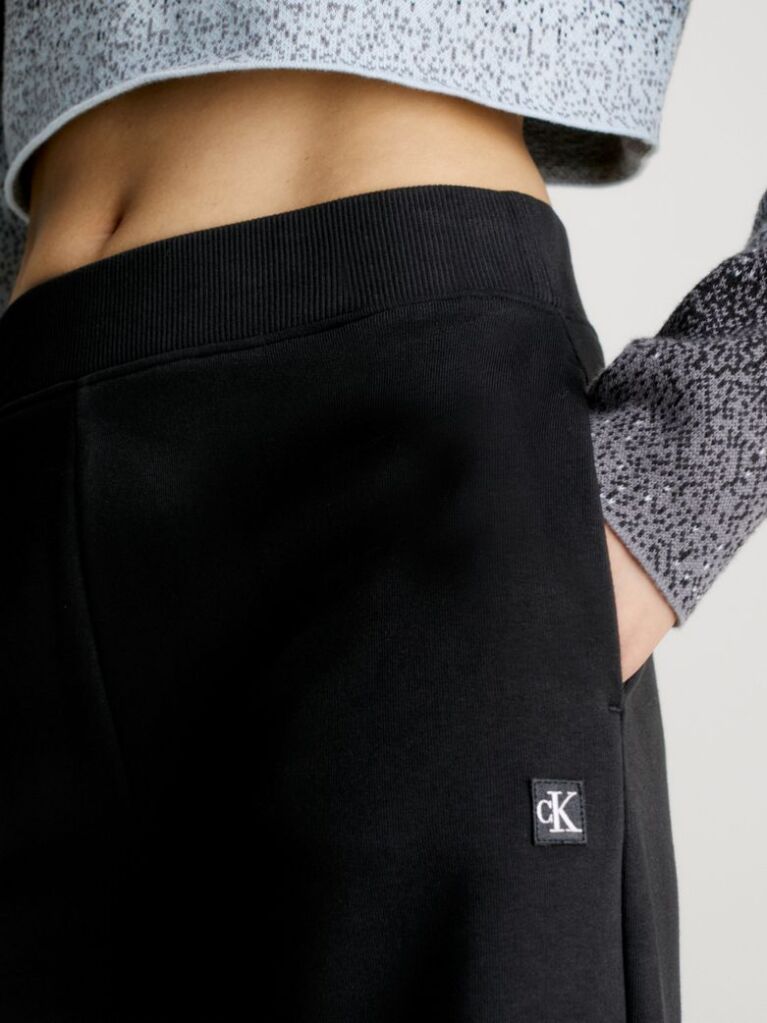 Black Relaxed Cotton Terry Joggers  Women