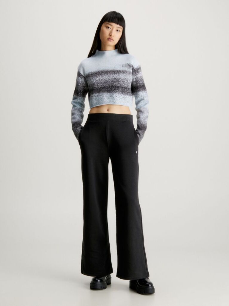 Black Relaxed Cotton Terry Joggers  Women