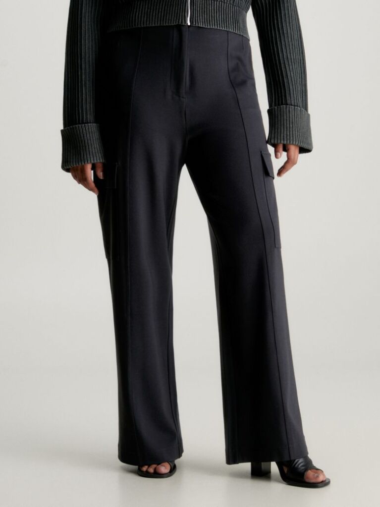 Black Milano Jersey Utility Pants  Women