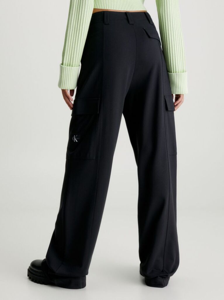 Black Milano Jersey Utility Pants  Women