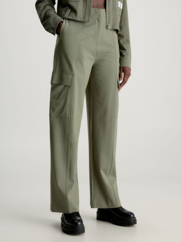 Green Milano Jersey Utility Pants  Women