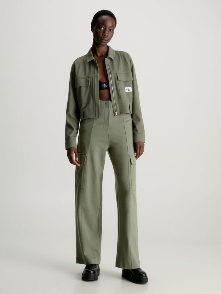 Green Milano Jersey Utility Pants  Women