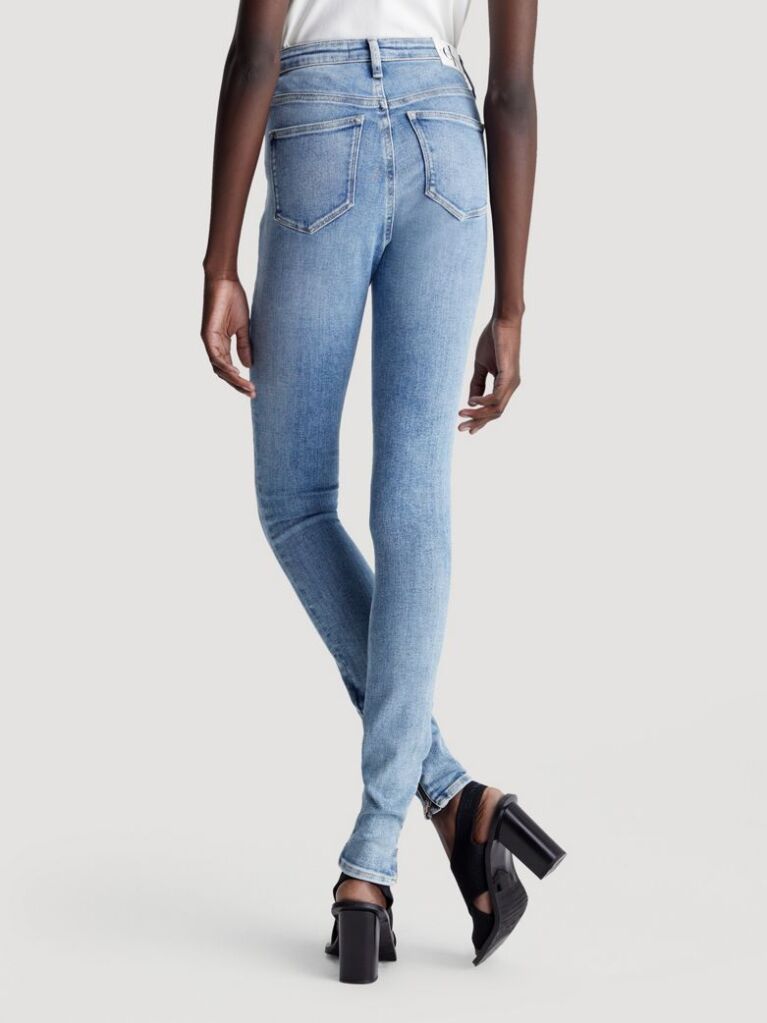 Denim High Rise Super Skinny Split Zip Jeans  Women