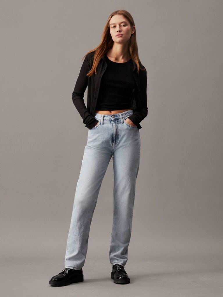 Denim Authentic Τζιν Με Ισια Στενή Γραμμή  Γυναίκα