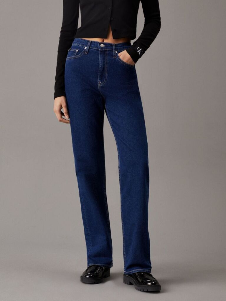 Denim Ψηλόμεσο Τζιν Σε Ίσια Γραμμή  Γυναίκα