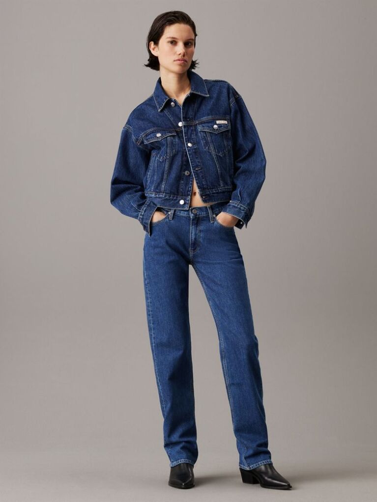 Denim Τζιν Σε Ίσια Γραμμή Με Χαμηλή Μέση  Γυναίκα