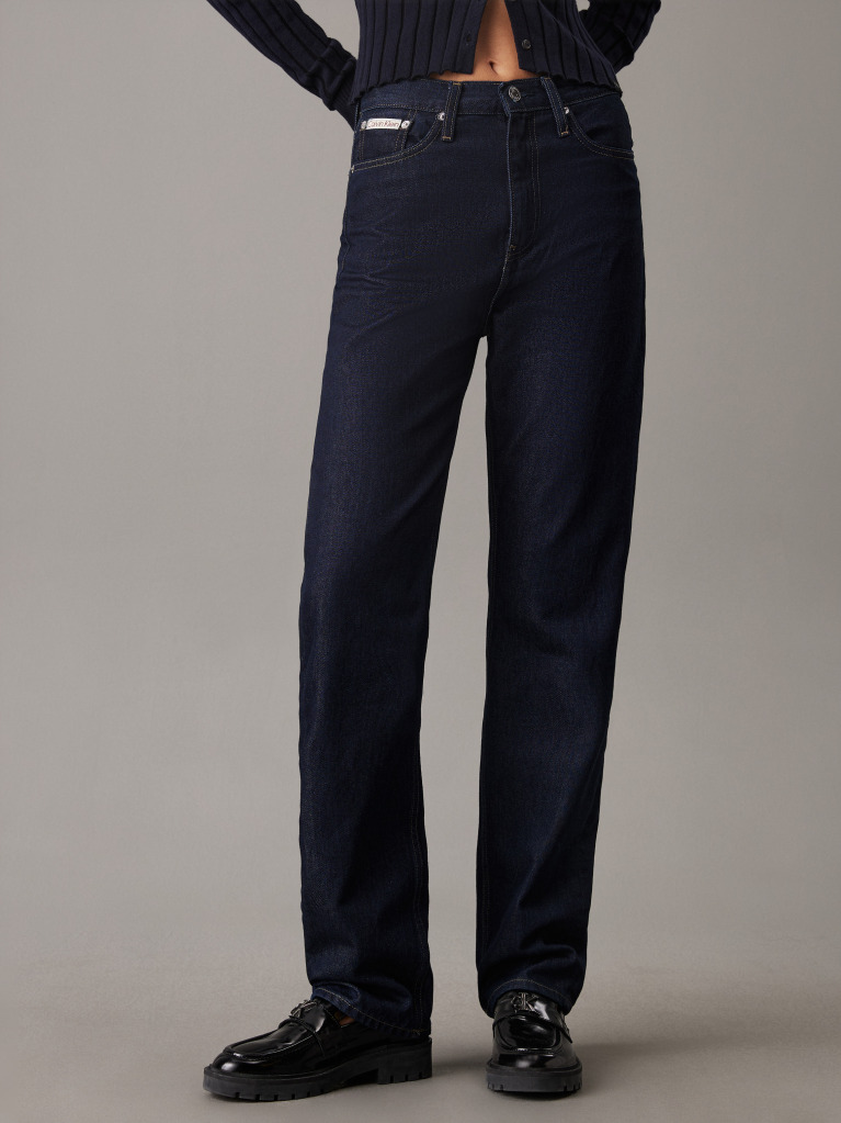 Denim Ψηλόμεσο Τζιν Σε Ίσια Γραμμή  Γυναίκα