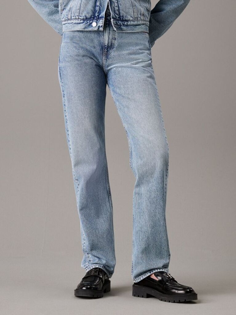Denim High Rise Straight Jeans  Women