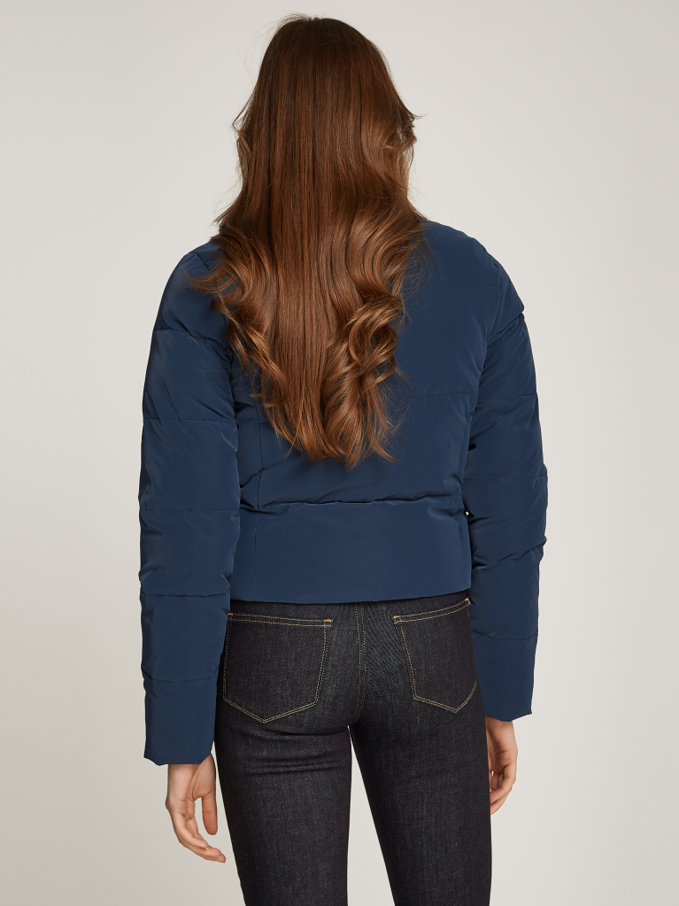 Blue Soft Touch Short Fitted Jacket  Women