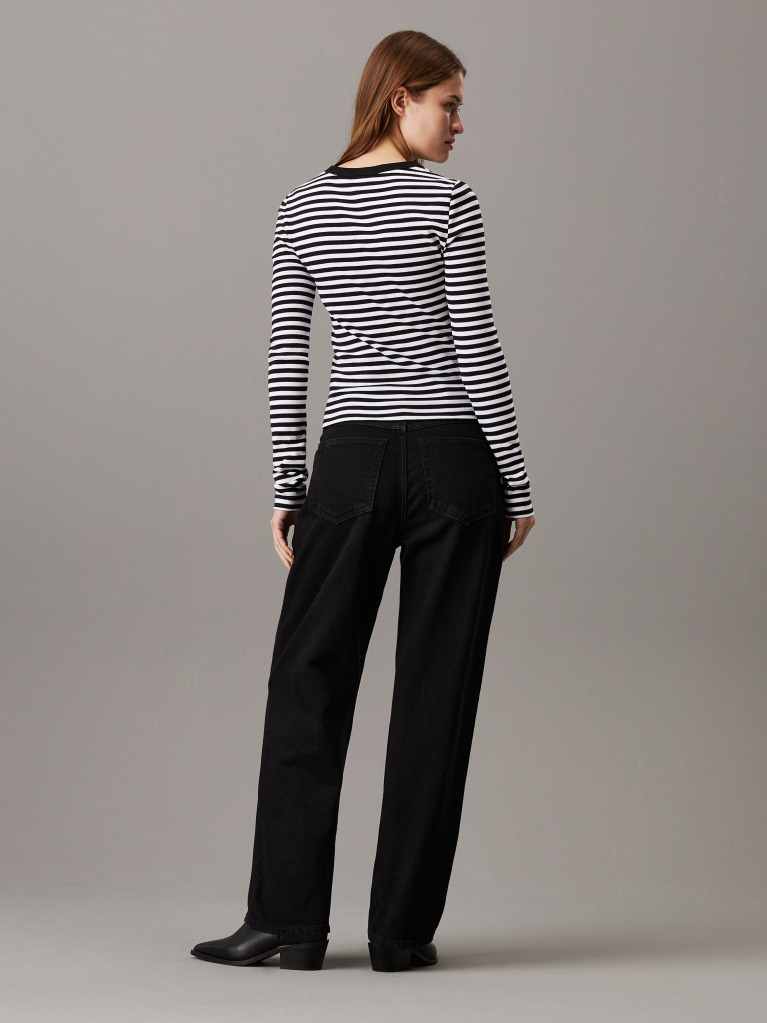 Multi Slim Ribbed Long Sleeve Top  Women