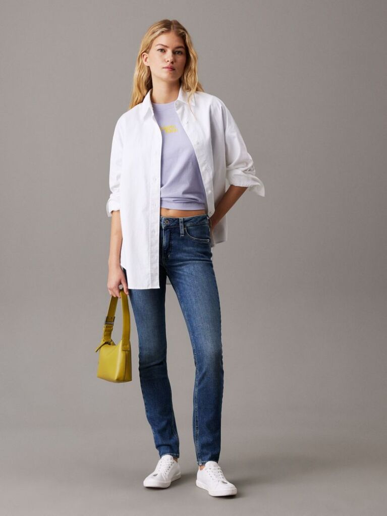Denim Skinny Τζιν Με Κανονική Μέση  Γυναίκα