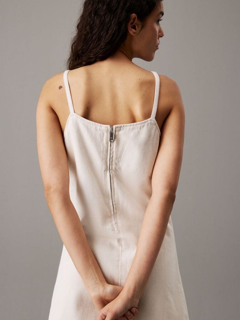 Denim Cotton Linen Denim Cami Dress  Women