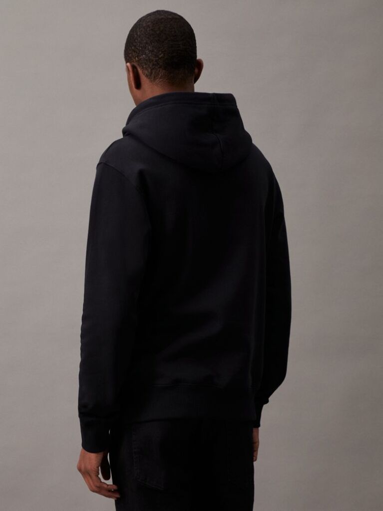 Μαύρο Hoodie Με Λογότυπο  Άνδρας