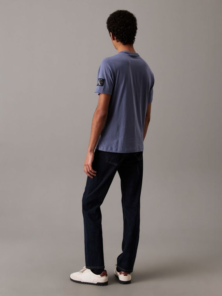 Grey Monogram Badge T-shirt  Men