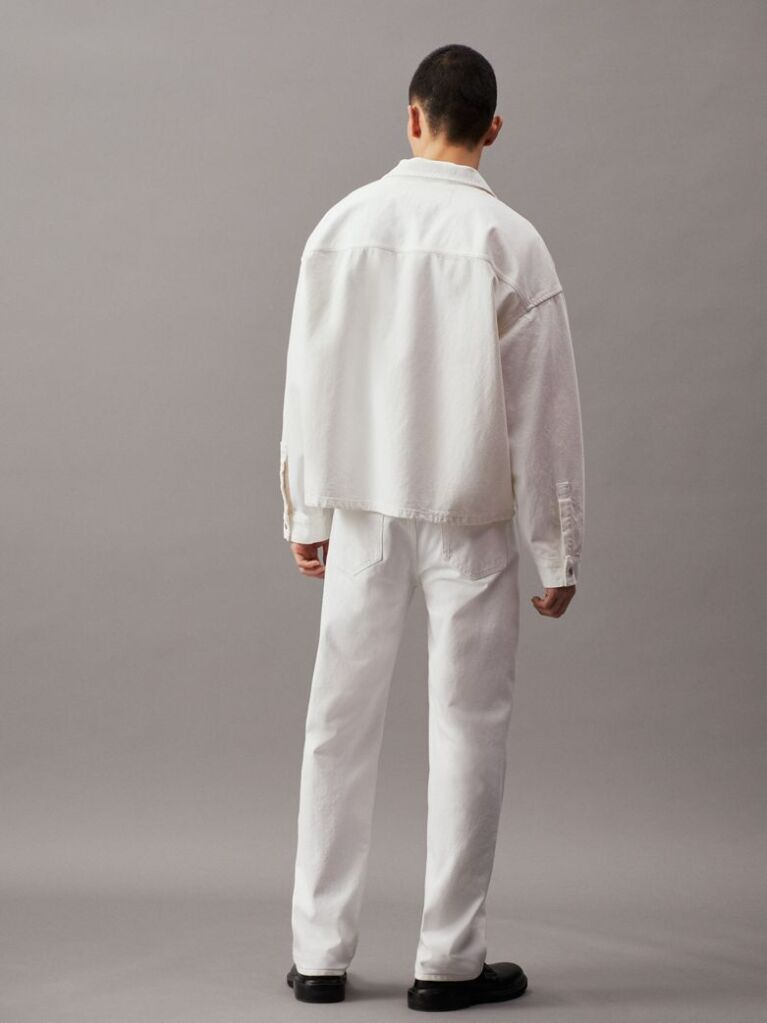 White 90's Straight Jeans  Men