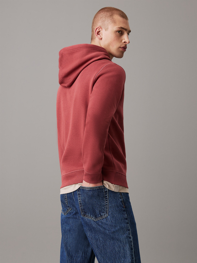 Κόκκινο Hoodie Με Μονόγραμμα  Άνδρας