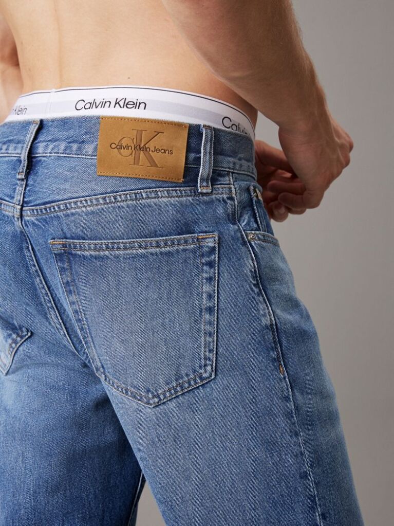 Denim Slim Straight Jeans  Men