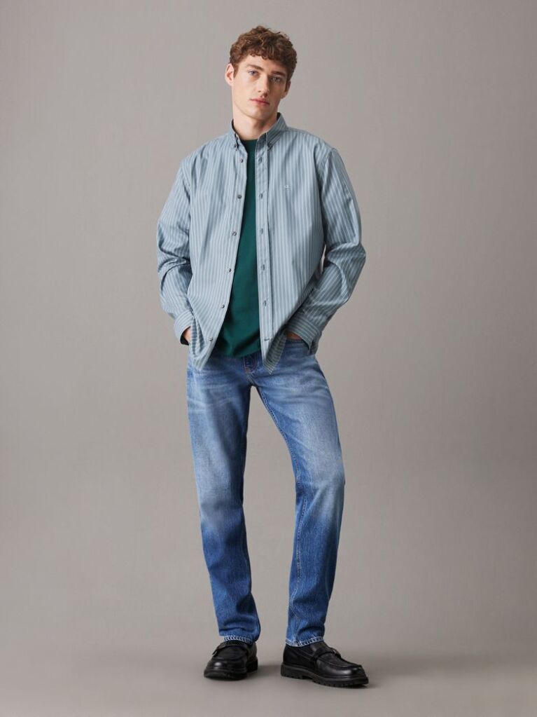 Denim Slim Straight Jeans  Men