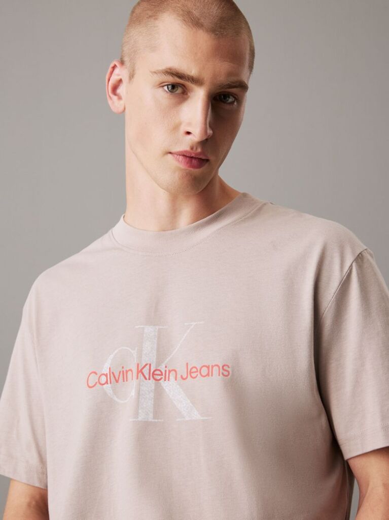 Γκρι T-Shirt Με Μονόγραμμα  Άνδρας