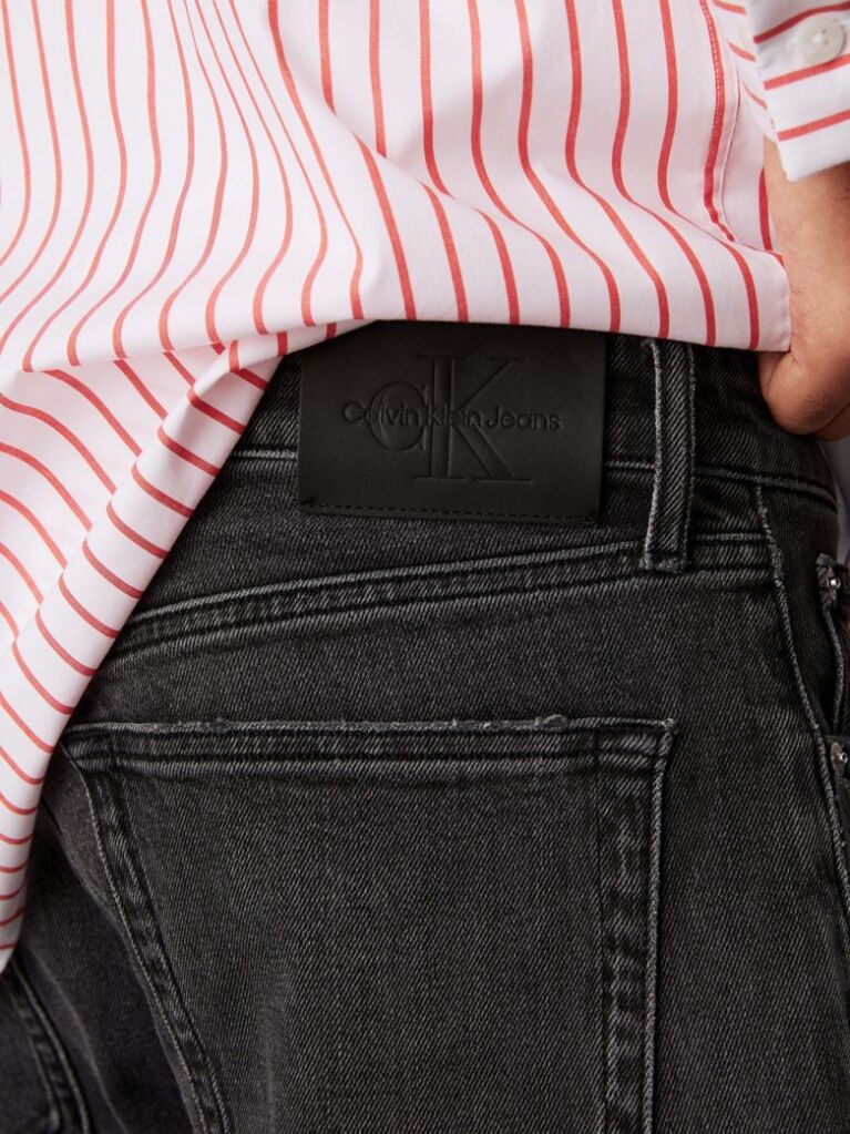 Black Slim Tapered Jeans  Men