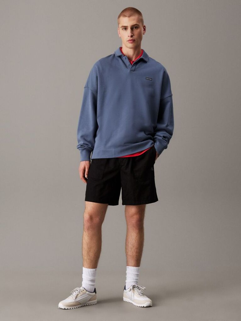 Black Men's linen shorts, perfect for casual looks  Men