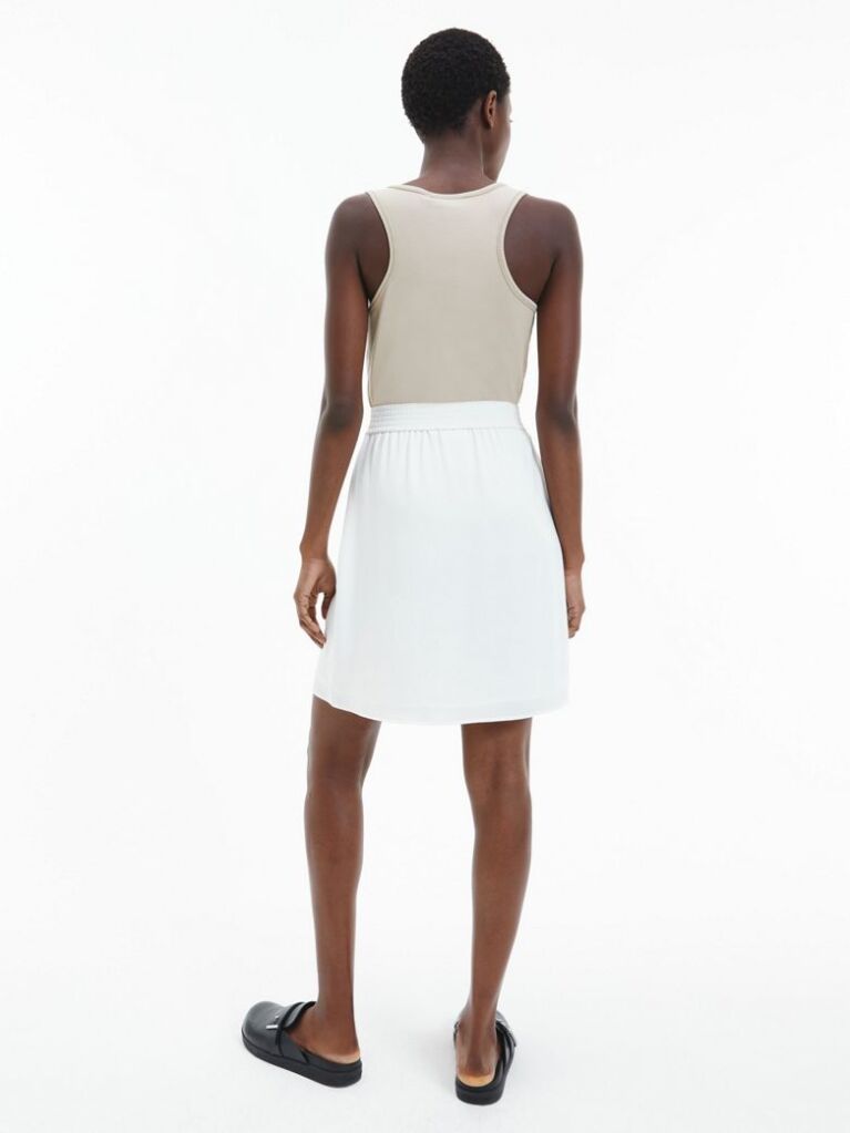 Beige Rib Jersey Tank Top  Women