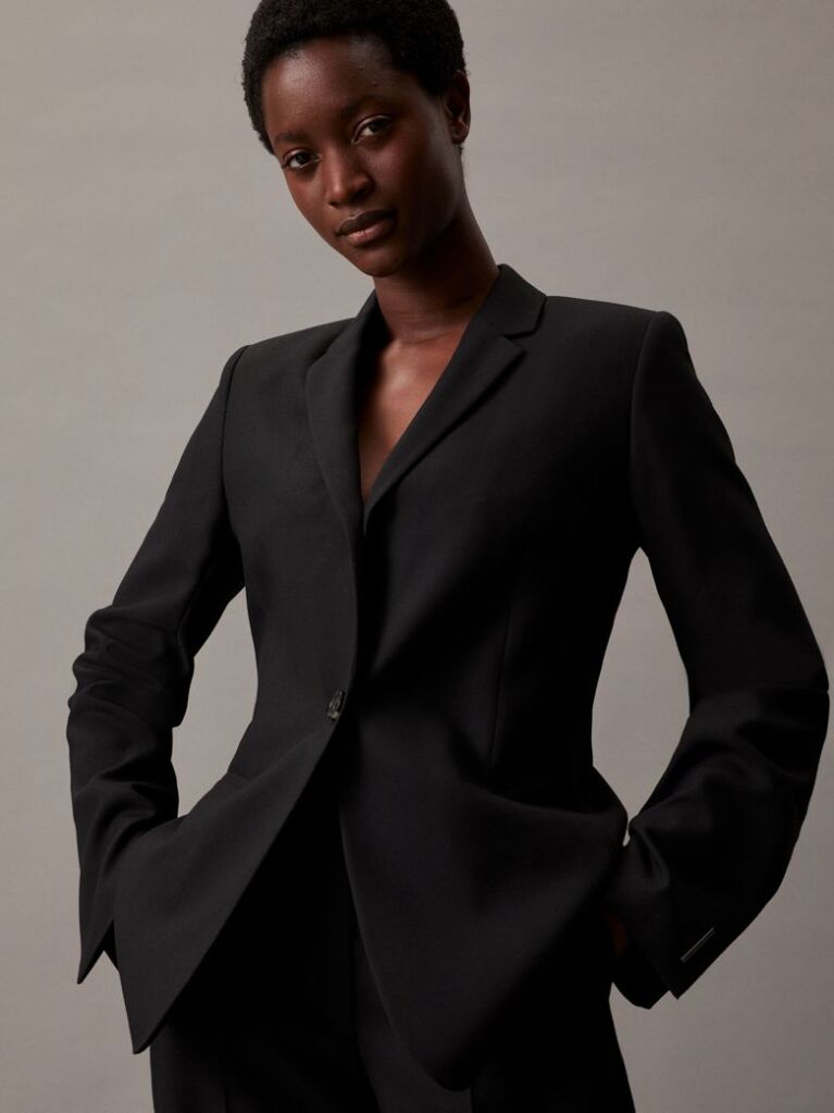 Black Essential Tailored Blazer  Women