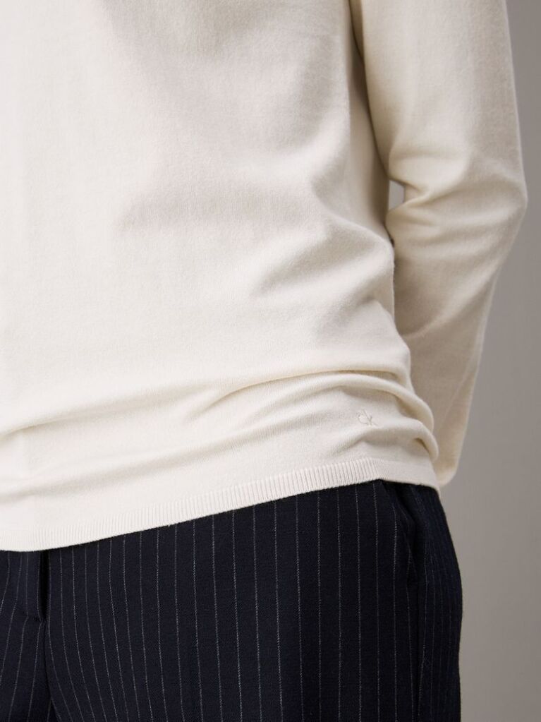 White Viscose Blend Jumper  Women