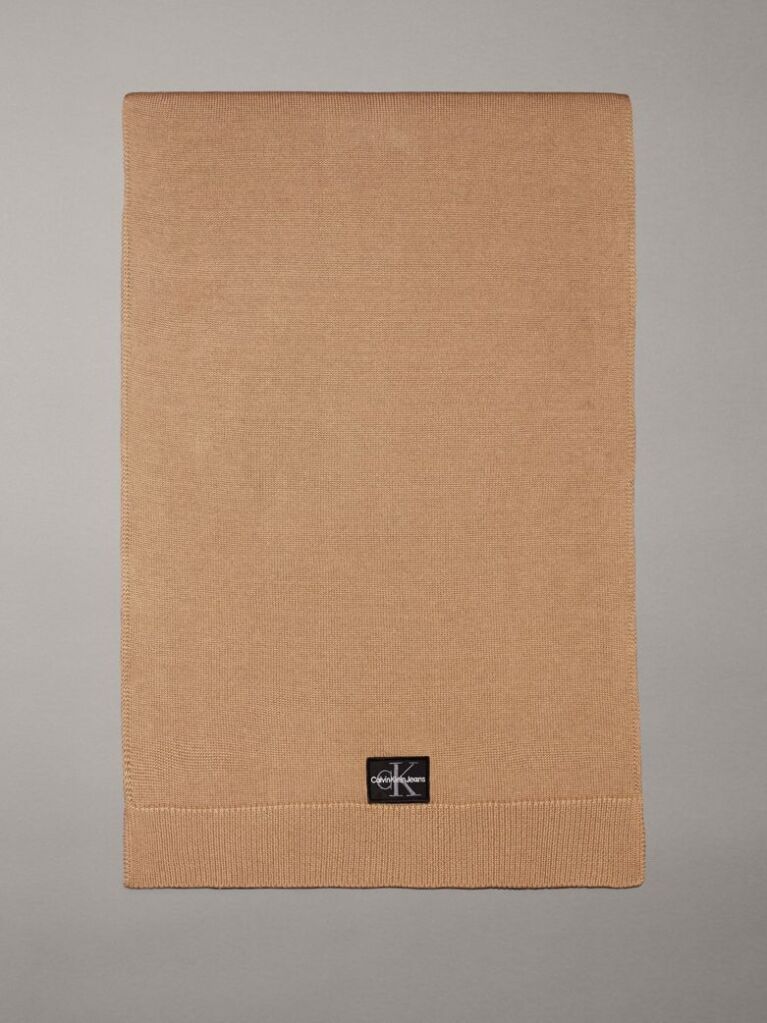 Beige Knit Scarf  Men