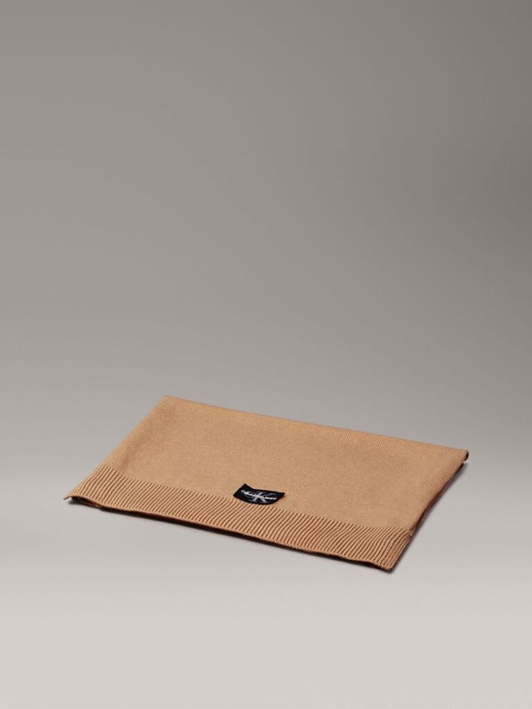 Beige Knit Scarf  Men